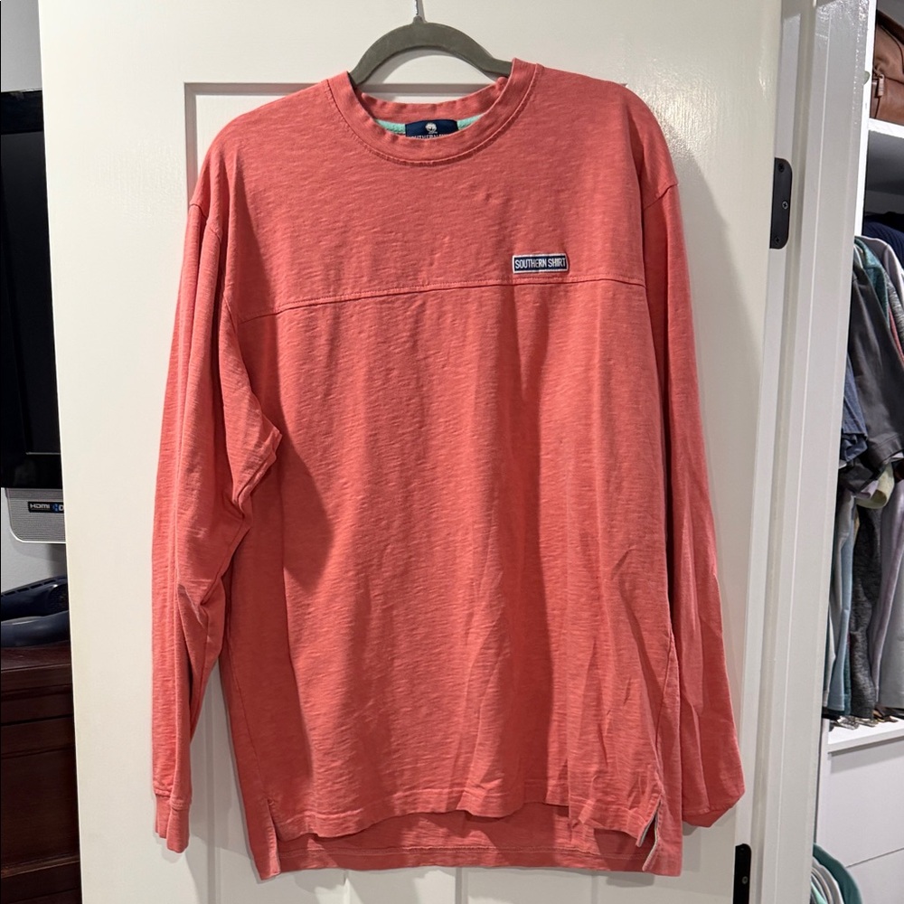 The Southern Shirt Company Coral Long-Sleeve Crewneck